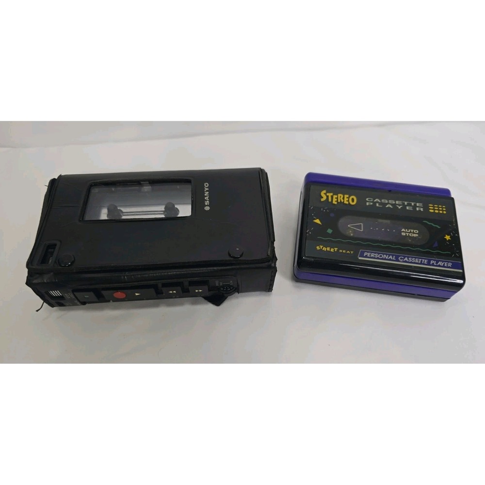 2 Vintage Cassette Player/ Recorder PARTS‎ ONLY UNTESTED